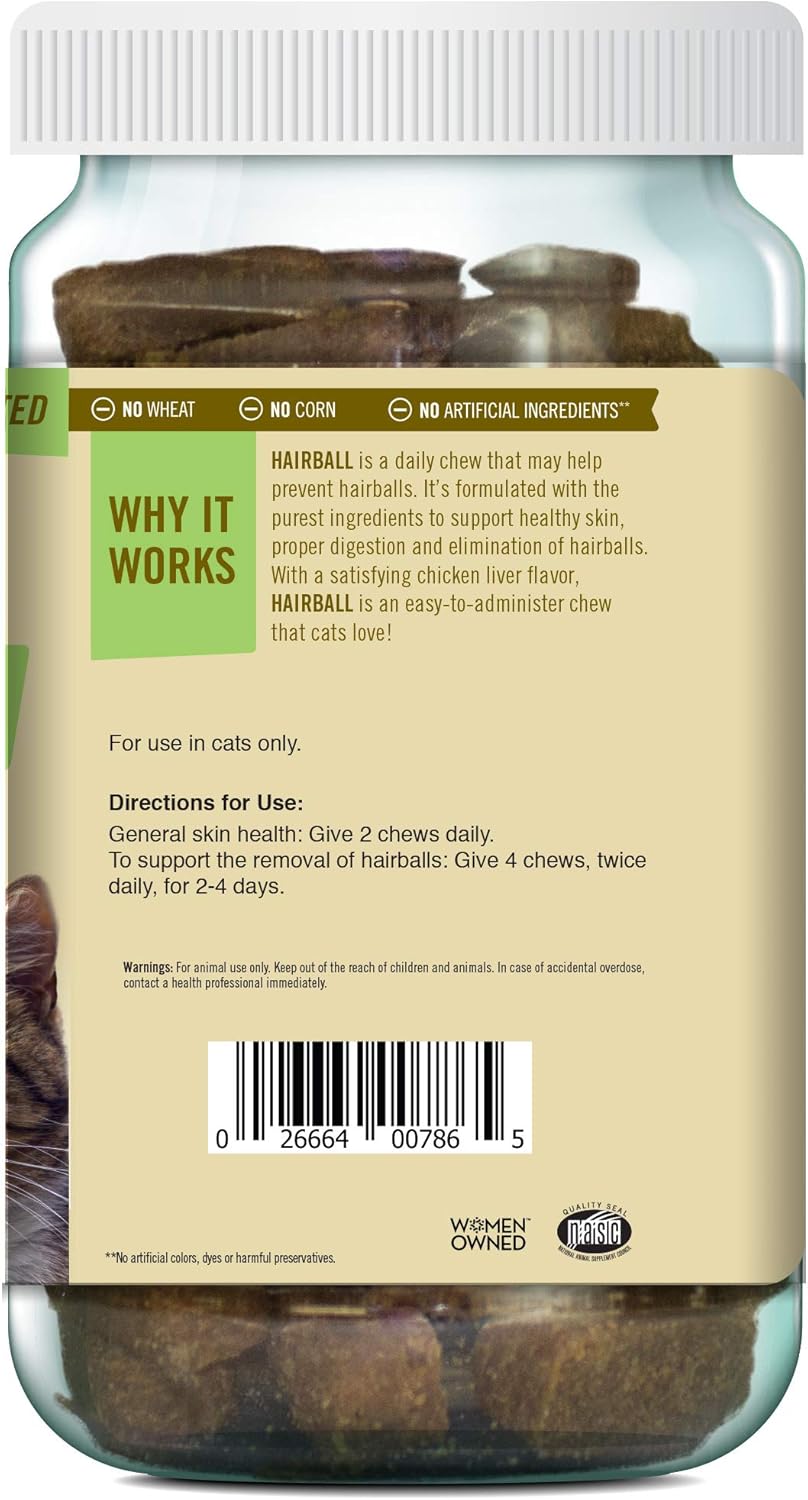 Pet Naturals Hairball for Cats with Omega 3, Chicken Flavor, 160 Chews - Image 3