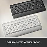 Logitech Signature K650 Wireless Keyboard with Wrist Rest UK QWERTY Grey view 8