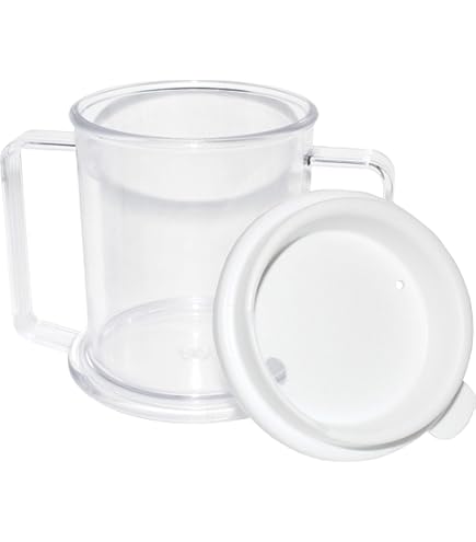 Amazon.com: Rehabilitation Advantage Insulated Plastic Mug with Tumbler Lid  (8oz), Blue, Non-Weighted : Home & Kitchen