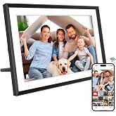 Frameo Digital Picture Frame 10.1 Inch, 32GB WiFi-Enabled, 1280x800 HD IPS Touch Screen, Auto-Rotate Wall Mount, Share Photos Videos via App, Smart Slideshow -Gift for Mom Dad Weddings Birthdays