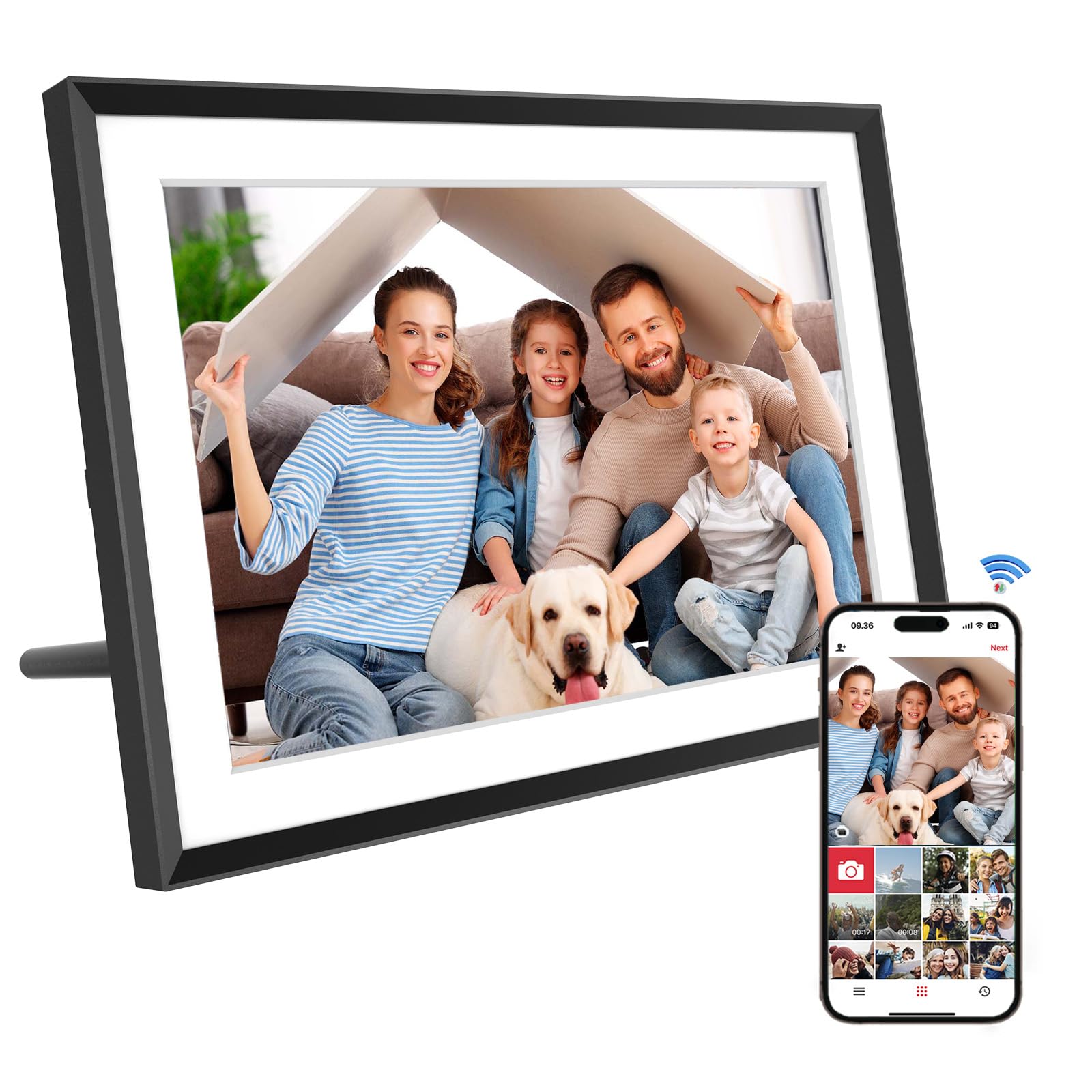 Photo 1 of 10 inch Digital Picture Frame- 1280x800 HD IPS Touch Screen Digital Photo Frame ?32GB Storage, Auto-Rotate, Wall Mount - Instant Sharing & Smart Slideshow via App - Gift for Mom/Dad/Weddings/Birthday
