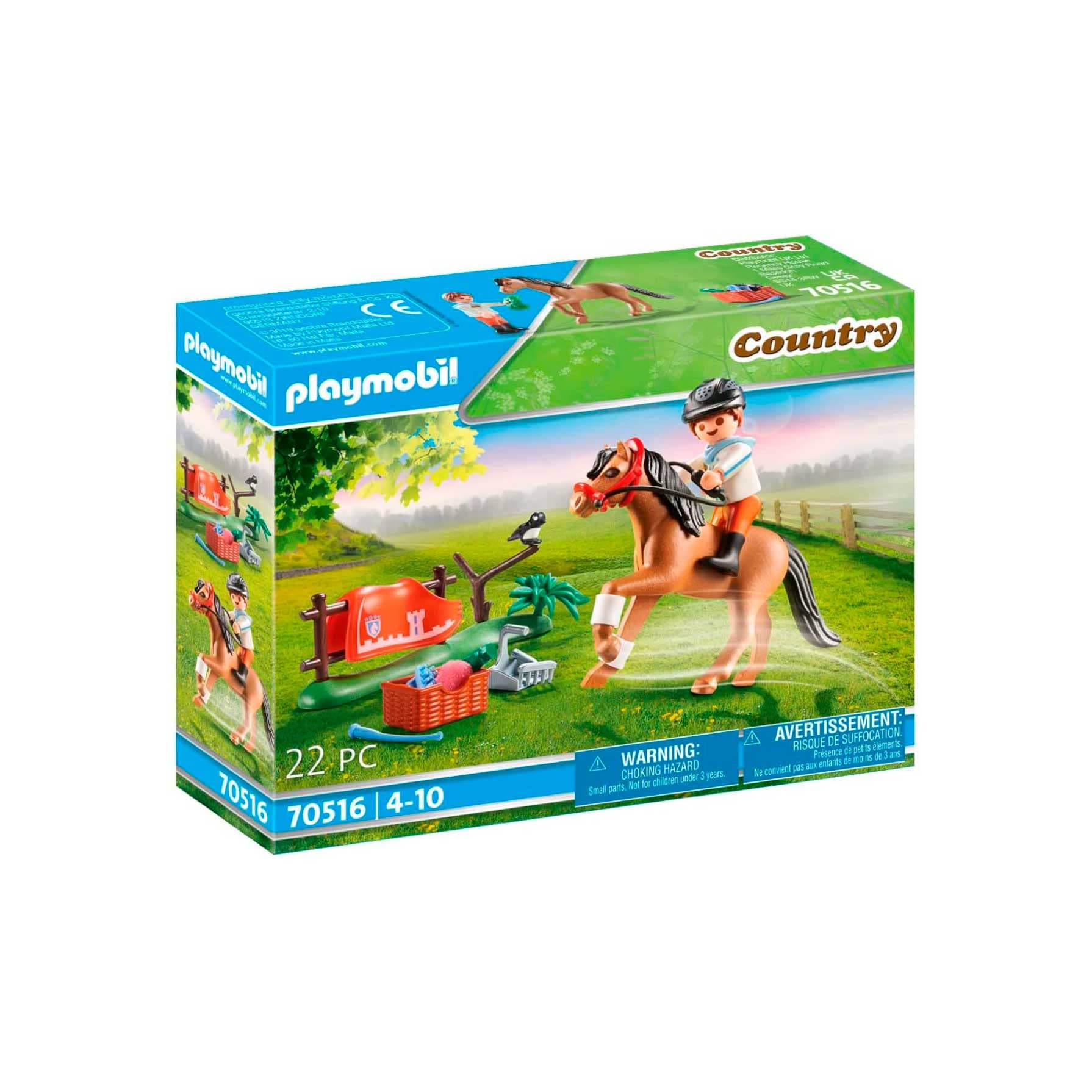 Playmobil 70516 Country Pony Farm Collectible Connemara Pony, Fun Imaginative Role-Play, PlaySets Suitable for Children Ages 4+