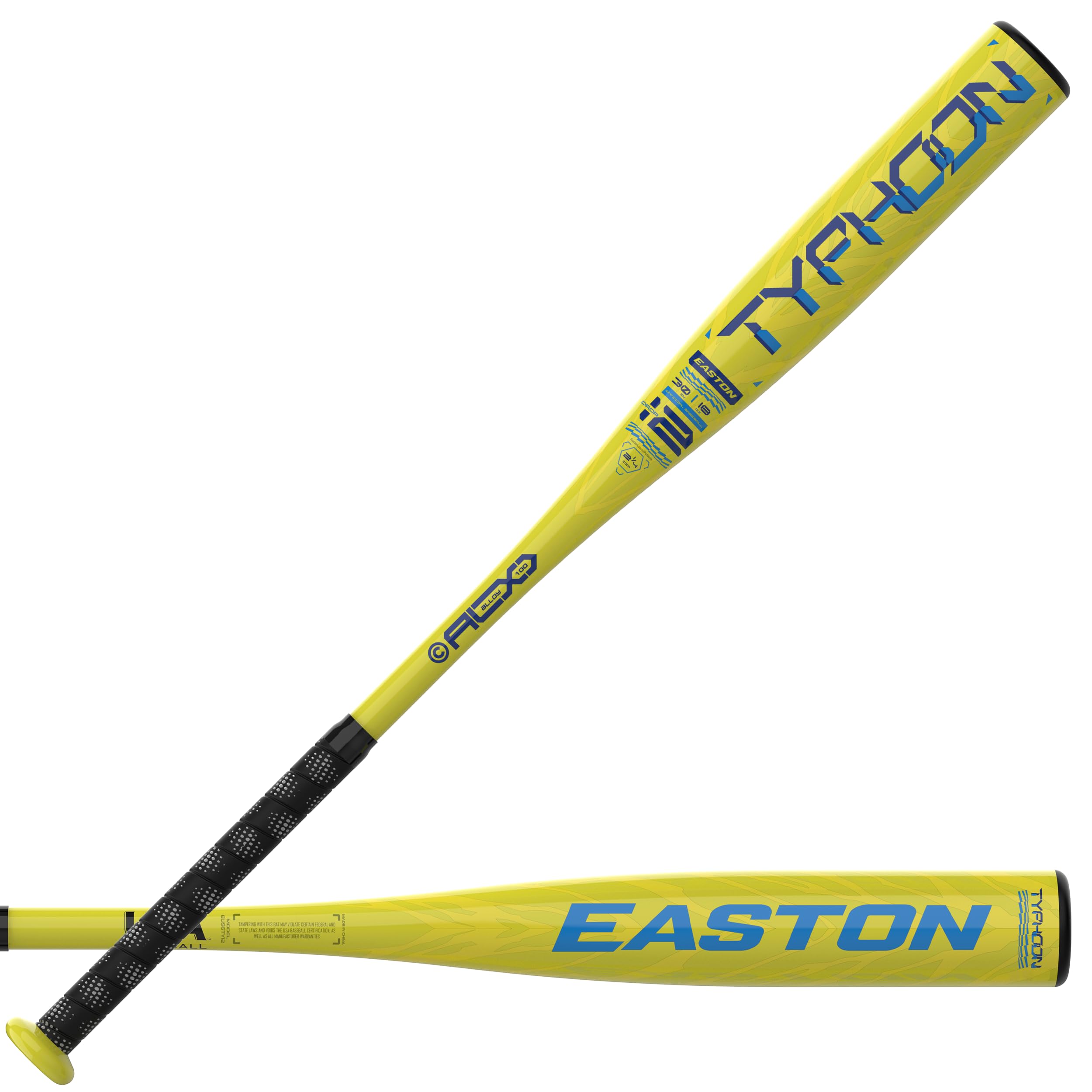Easton | Typhoon Baseball Bat | USA | -12 | 2 1/4" Barrel | 1 Pc. Aluminum | 30 Inch Image