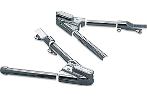 Kuryakyn 8256 Motorcycle Accent Accessory: Swingarm Covers for 2000-07 Harley-Davidson Softail Motorcycles, Chrome
