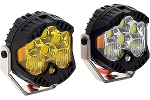 MEUS RACING RC Car LED Lights Kit - 1/10 Scale RC Crawler Accessories for Axial SCX10, Wraith, Traxxas TRX4 & TRX6, Redcat Gen8 Upgrades Parts (2pcs Hive Lights)