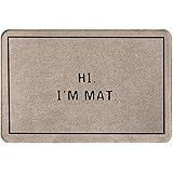 Hi I'm Mat Bath Mat,Door Mat Welcome Doormats Entrance Door Rug Inside Rug for Indoor Home Kitchen Bathroom 23.6 x 15.7 inch