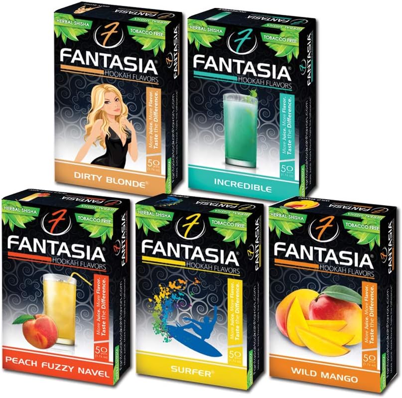 Fantasia Herbal, Hookah Shisha Flavors, Tobacco & Nicotine