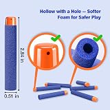 AMOSTING 100PCS Refill Foam Darts for Nerf N-Strike Elite 2.0 Blasters Blue view 2