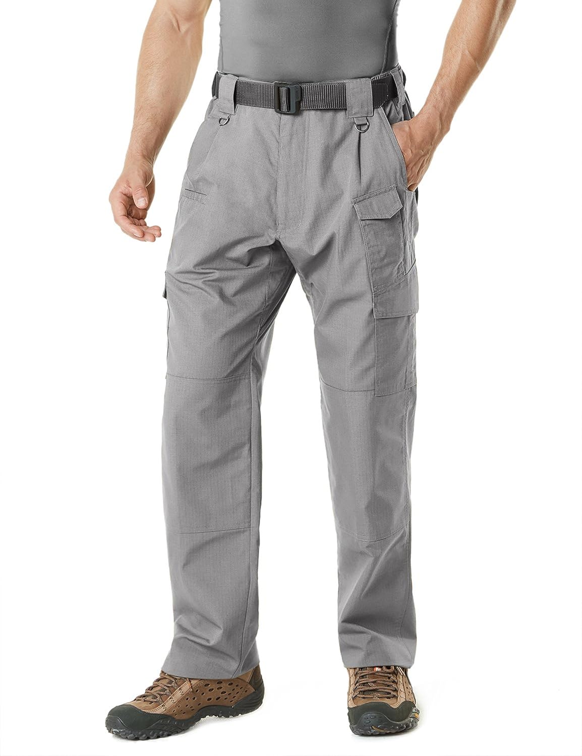 CQR Men's Tactical Pants, Water Repellent Ripstop Cargo
