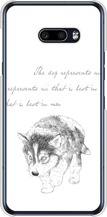 Softbank Lg G8x Thinq ハード ケース カバー Yj193 ハスキー 犬 かわいい イラスト 素材クリア Uv印刷 ケース カバー 通販 Amazon