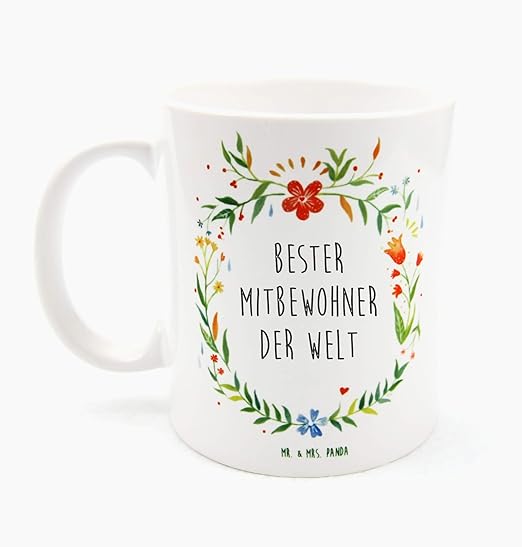 Mr Mrs Panda Tasse Bester Mitbewohner Der Welt Mitbewohner Wg Zimmernachbar Wohngemeinschaft Wg Bewohner Zimmerkollege Zimmergenosse Stubenkamerad Geschenk Geschenkidee Danke Dankeschon Anhanger Bedanken Geburtstag Weihnachten Jubilaum