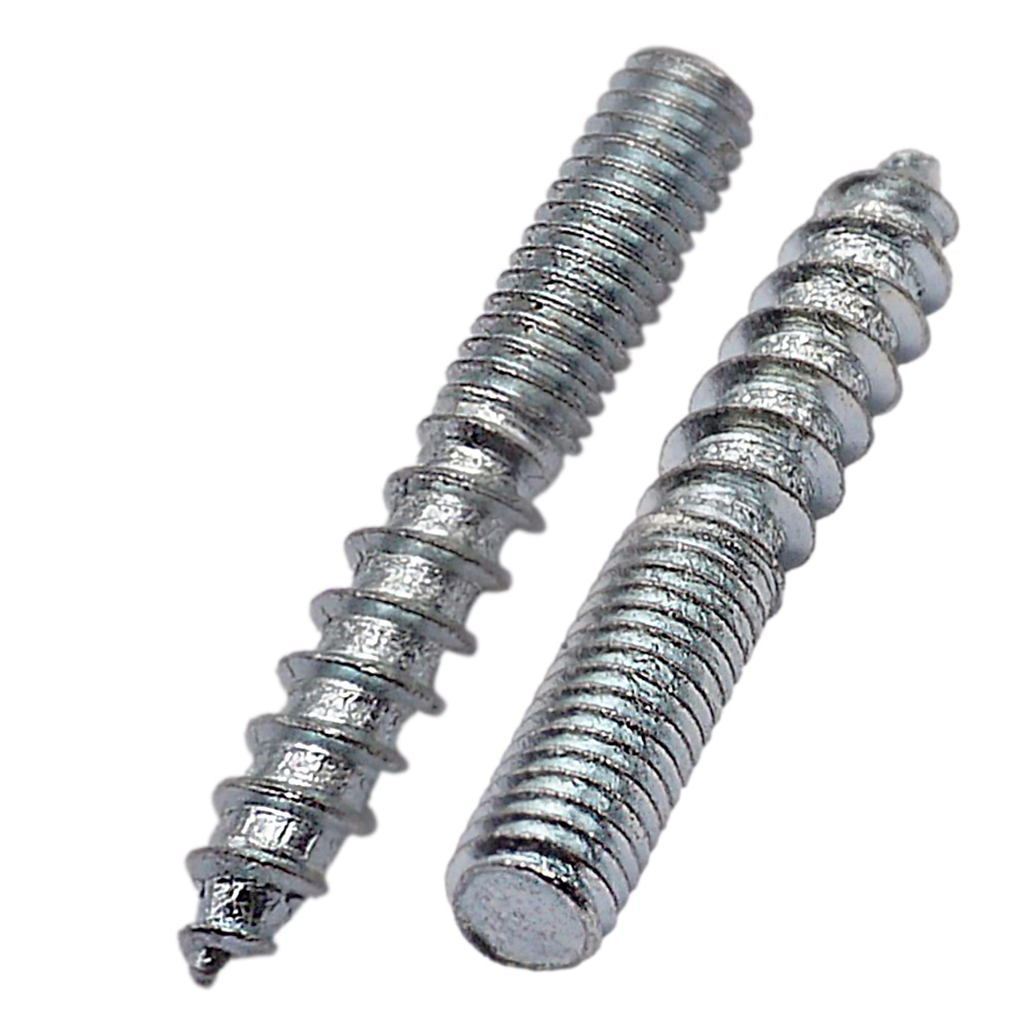 SKIR'CO (25 pcs) Hanger Bolts M6 x 40 mm, Double Ended Thread Dowel Screws, Double Headed Bolts