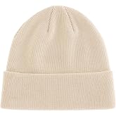 PHILIGHTS 100% Cotton Beanie Hat Winter Hats Women Men Warm Knit Beanies | Double Layer Warmth ,Ultra-Soft Itch-Free Pure Cotton Knitted, Cuffed &amp; Uncuffed Fisherman Slouchy Skull Cap for Womens Mens
