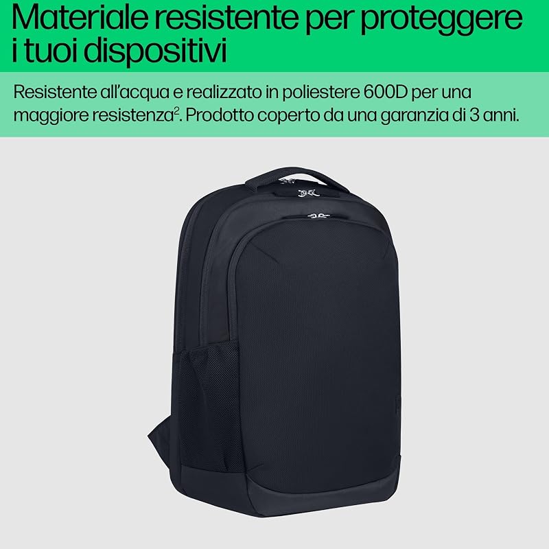Everyday 16 Odyssey, Zaino per Notebook fino a 16", Materiale Riciclato, Scomparto Dedicato per Computer e Tablet, Tasche Interne Imbottite, Due Tasche Laterali, Impermeabile, Odyssey Gray