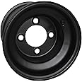 Red Hawk TIR-415B Wheel - Steel, Black, 8x7 Standard Golf Carts