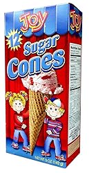 Joy Cone, Sugar Ice Cream Cones, 12 Count, 5 Ounce