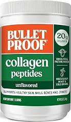 Bulletproof Unflavored Collagen Peptides Powder, 20g Grass-Fed Collagen Protein and Amino Acids for Skin, Bones and Joints, 8