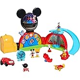 Disney Jr. Mickey Mouse Clubhouse Deluxe 28-inch Playset, Lights and Sounds | 16-pieces, 3-inch Articulated Figurines, Toy for Fans, Boys, Kids, Holiday Stocking Stuffers, Gifts, Presents, Ages 3+