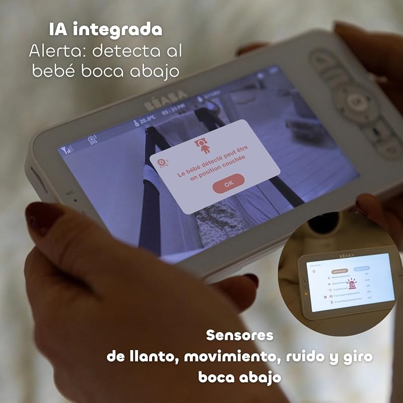 Zen Smart AI – Cámara Adicional Para Vigilabebés Con Video 360° Full QHD 4MP, Inteligencia Artificial, Detección De Giro, Visión Nocturna, App Móvil, Walkie Talkie, VOX, Luz Nocturna