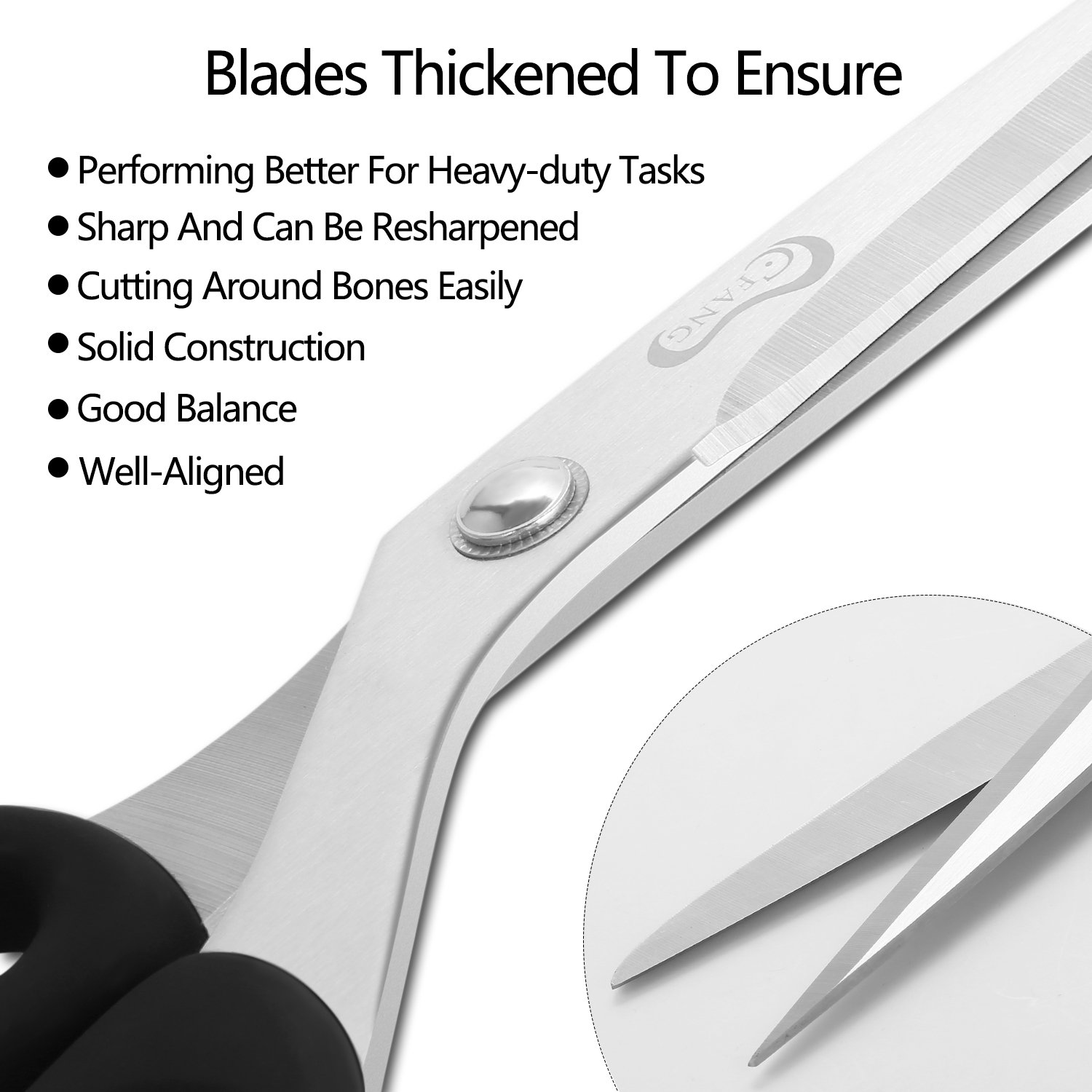 Sewing Scissors Professional Tailor Shears for Cutting Fabric, Dresses, Tailoring, Household, Dressmaking, Office, Craft & Art