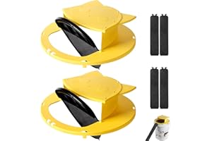 Bambeav 2 Pack Mouse Trap Bucket, Bucket Mouse Traps Indoor for Home, Multi-Catch, Auto-Reset, Mouse Trap Bucket Flip Lid, Hu