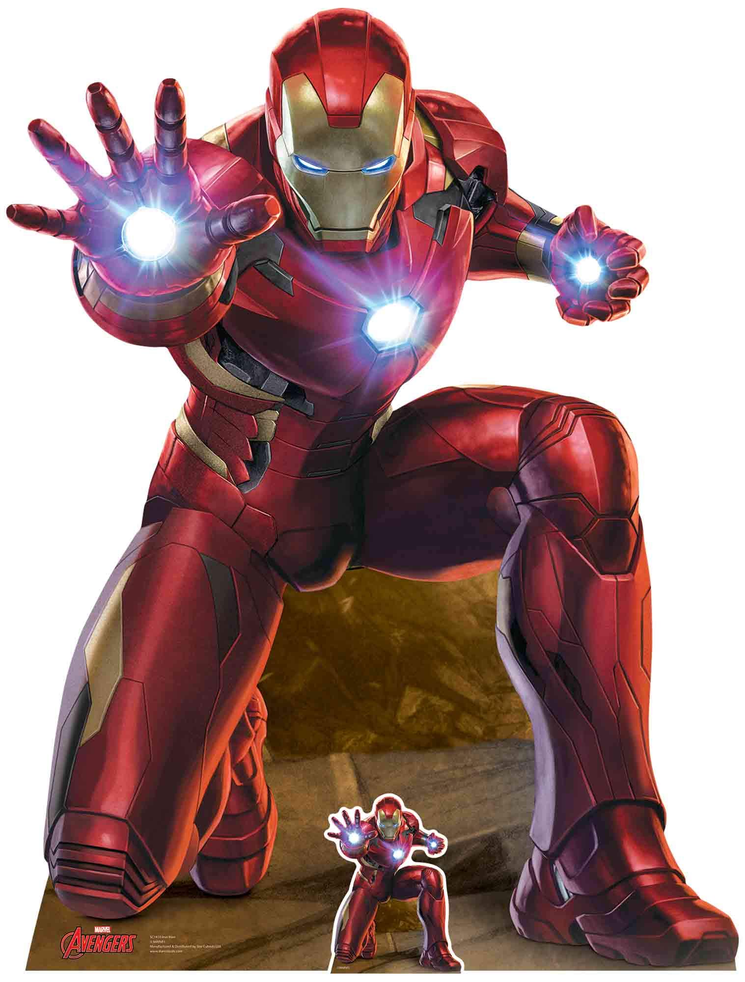 Star Cutouts SC1410 Iron Man Triple Repulsor Beam Cardboard Cutout - Perfect for Marvel Fans, Parties, and Events
