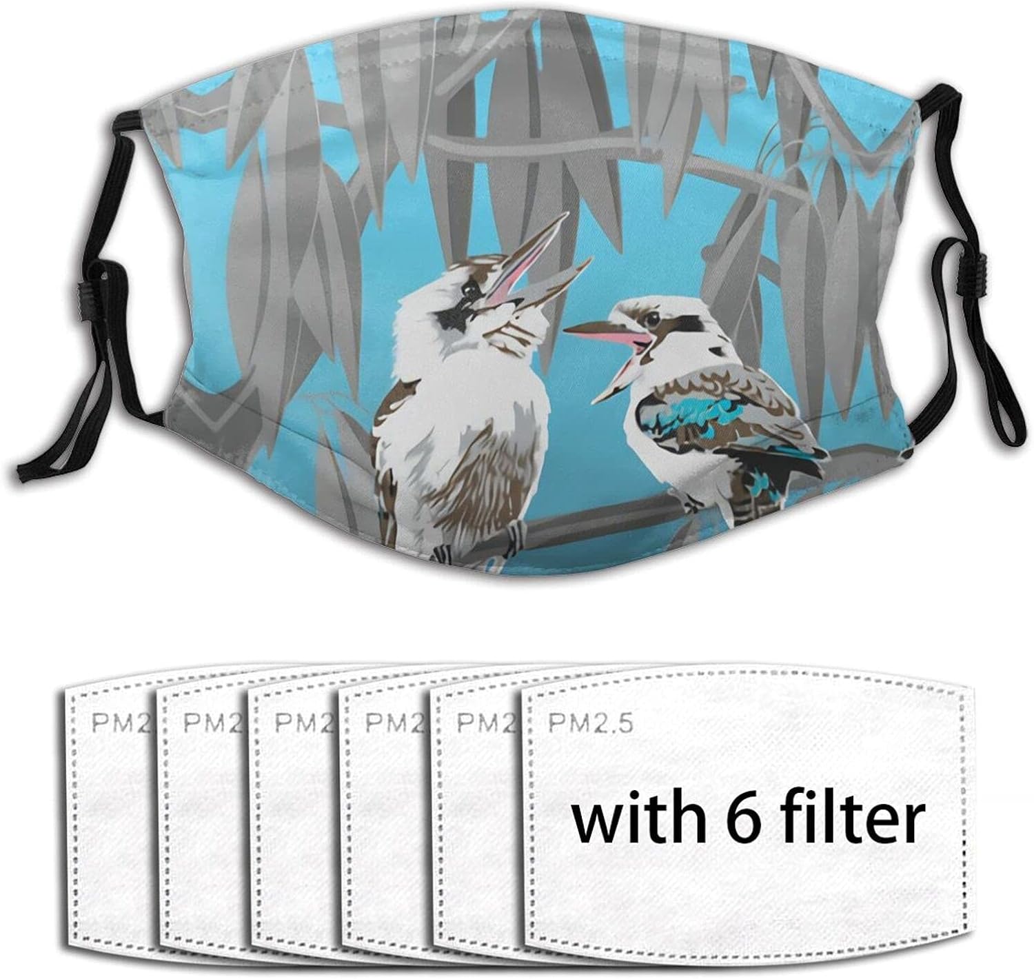 Kookaburras Tell Great Jokes Tea Towel Face Mask with