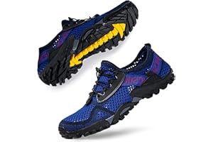 DimaiGlobal Mens Sandals Hiking Shoes Summer Sport Sandals Outdoor Slip On Water Shoes Mesh Quick Drying Swim Beach Fishing