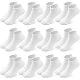 LAETBBE 12 Pairs Toddler Socks Boys Socks, Boys Ankle Sock Kids Low Cut Sock for Girls 1-14 Years