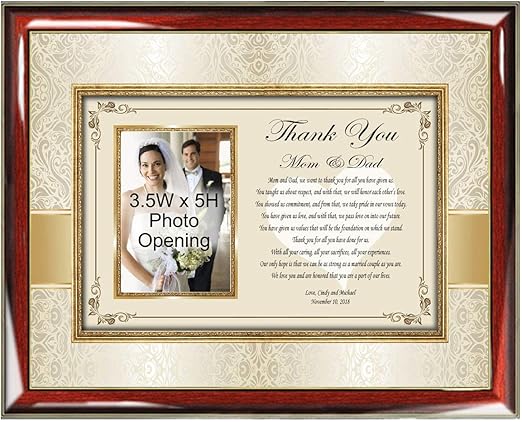 mom and dad thank you wedding