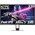 KTC 27 Inch Gaming Monitor 180Hz, Full HD 1920x1080 Fast IPS Computer Monitor, DP 1.4 & HDMI 2.0 Ports 1Ms FreeSync Frameless PC Gamer Monitor, HDR, VESA Mount, H27F22