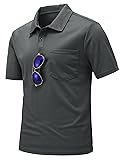 TBMPOY Men's Polo Golf Shirts Short Sleeve Quick
