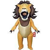 Morph Inflatable Lion Costume for Adults, Funny Blow Up Lion Outfit, Animal Costumes for Men, Inflatable Costume Adult