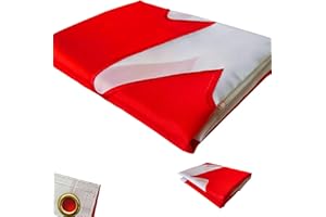Canadian Flag 3X6 FT 250D Large Canada Flags Outdoor Indoor, Official Proportion 1:2 Embroidered Maple Leaf Durable Oxford Ny