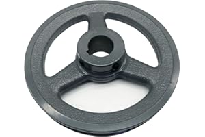 CMFG AK64-1 v Belt Pulley, 6.25 inch OD, 1 Inch Bore,Cast Iron Material, AK v Belt Pulleys Single Groove for "4L" or "A" or "3L" Belts