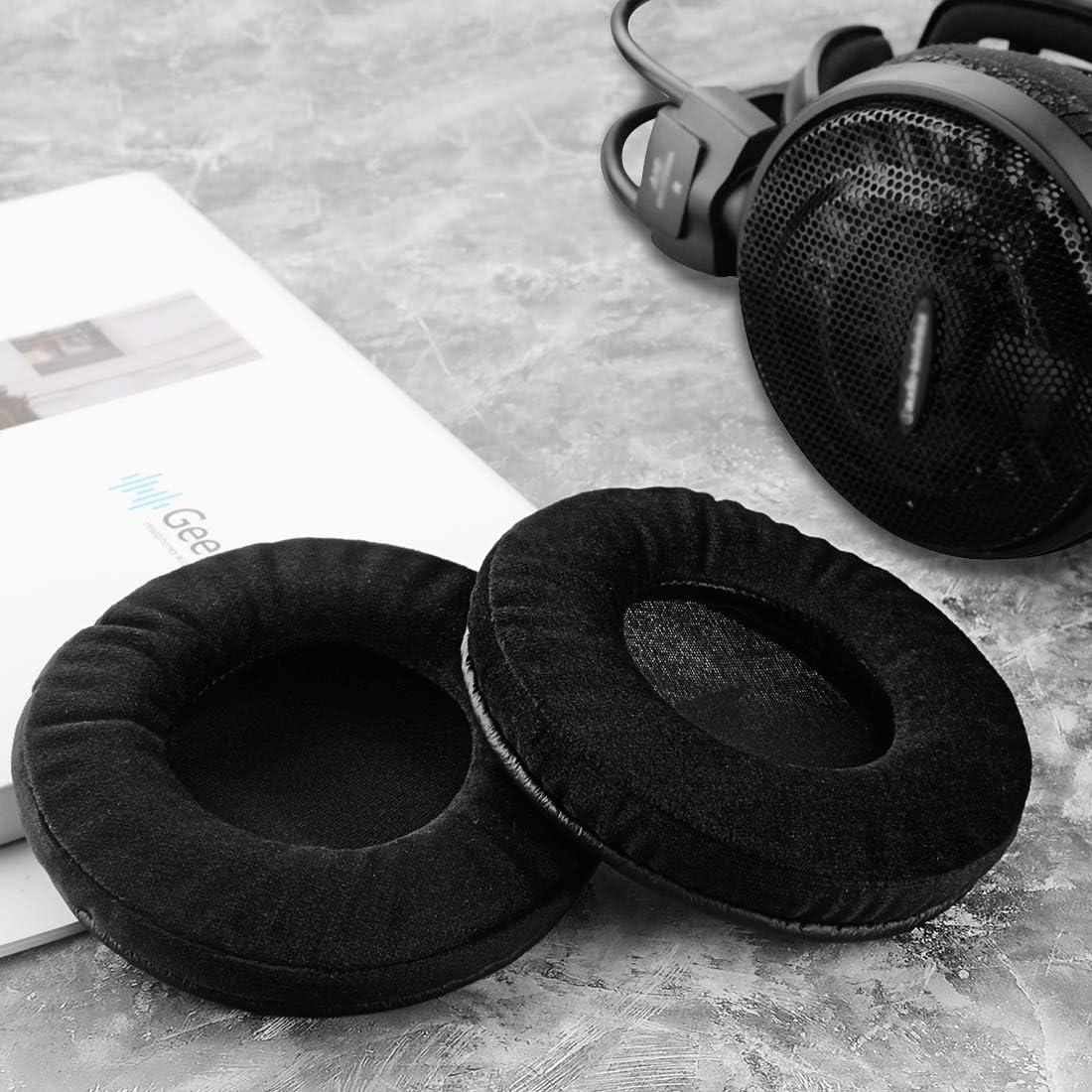 Geekria Comfort Velour Replacement Ear Pads for ATH-AD1000x/ AD2000x/ AD900x/ AD700x/ AD500x - Image 5