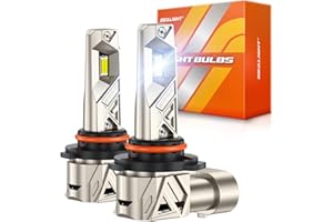 SEALIGHT 9005 LED Bulbs, 1000% Brighter 48,000LM Daylight Vision with S6 Pro 16PCS Lighting Chips, 80000h Lifespan HB3 Drving Light, No Flicker, 99% Compatibility 1:1 Design Plug and Play, Pack of 2