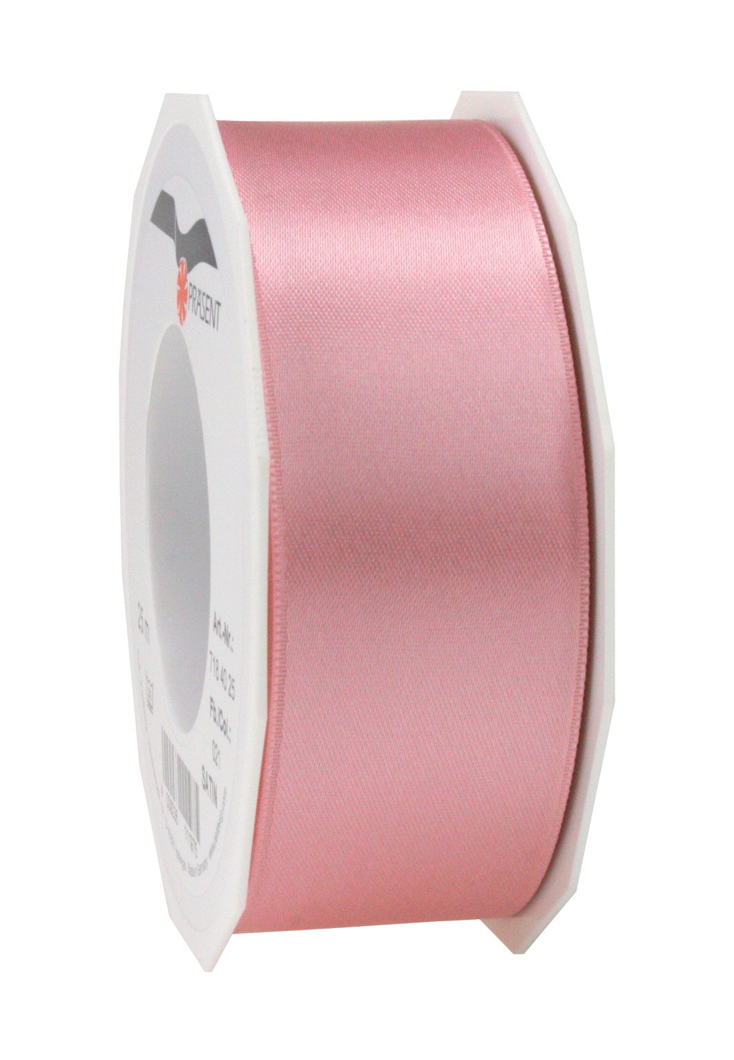 PRÄSENT C.E. Pattberg SATIN antique pink gift ribbon, 27 yards for Wrapping Gifts, 1.6 inches width, Ribbon for Decorating & Crafting, Decorative Ribbon for Gifts, for every occasion