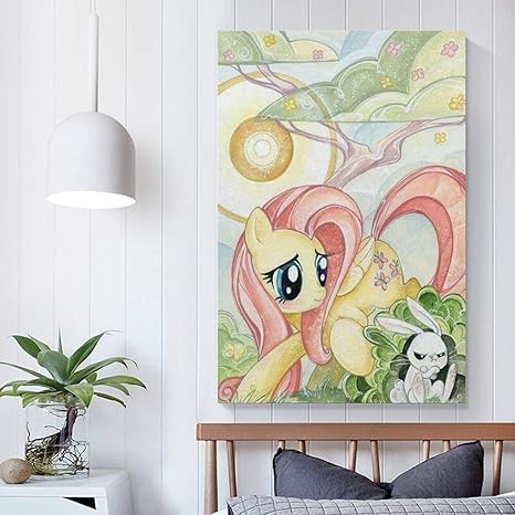 Amazon マイリトルポニー アートパネル 壁飾り 絵画 壁掛け ポスター 写真 インテリア フレーム アートポスター キャンバス絵画 壁アート モダン 木枠付きの完成品 30 45cm ウォールステッカー オンライン通販