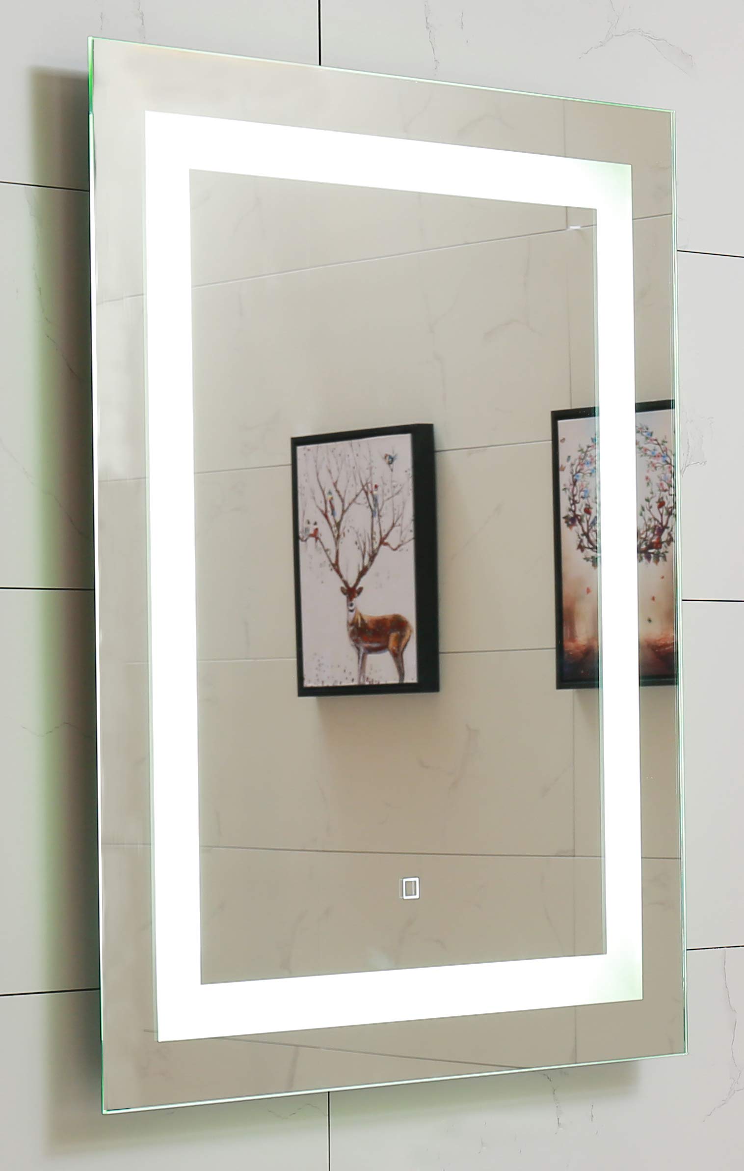 Galleon 24X36 Inch LED Lighted Bathroom Mirror With Dimmable Touch