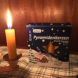 Amazon Com Jeka Kerzen Christmas Pyramid Carousel Candles Medium 14mm Red Home Kitchen