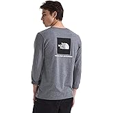 THE NORTH FACE Men's Core Box Long Sleeve NSE Tee | T-shirt With Ribbed Collar & Cuffs for Durability