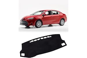 FIILINES Dash Cover for 2014-2018 Toyota Corolla, Accessories Dashboard Cover Mat No Glare Sunshade Anti-Slip Pad Protector Black