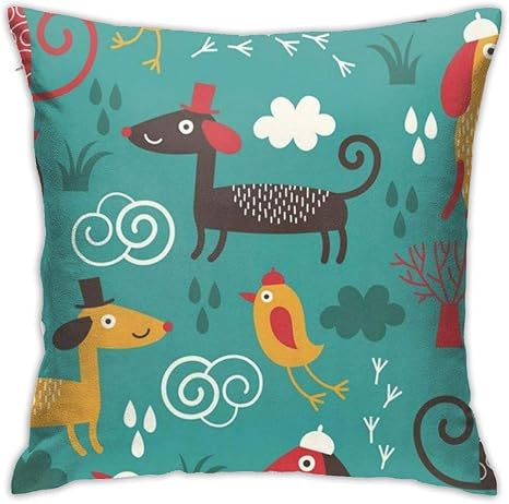 Amazon Co Jp Animals クッションカバー 45 45cm北欧 インテリア 飾り模様 ソファークッションカバー カバー サドルカバー 授乳クッション ビーズクッションカバー おしゃれ 北欧 グレー クッション 正方形 マリメッコpfit3e6pp ホーム キッチン