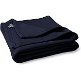 MV Sport Lightweight Sweatshirt Blanket Throw – Warm & Cozy, Breathable Oversized Fleece Knit, Couch, Bed, Travel, Cold Nights, and Outdoors – Soft Light Weight Blanket 54" x 84" Navy
