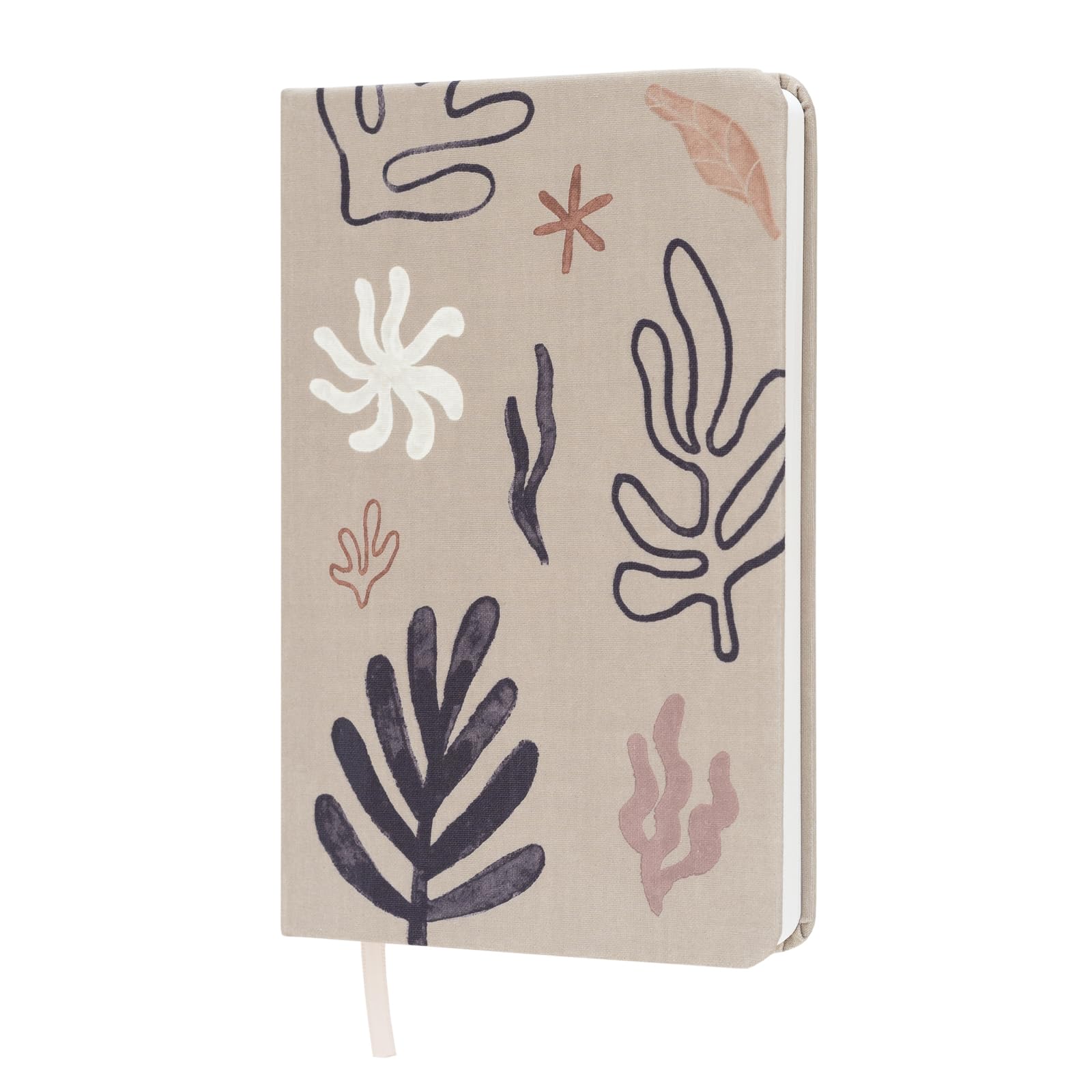 Kokonote A5 Notebook Hardback - Kalima | Fabric Cover Bullet Journal Dotted Note Book, Dotted Notebook A5 Sketchbook | University Stationery, Cute Stationery Gifts