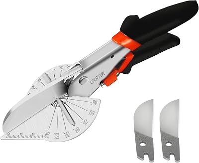 GARTOL Miter Shears Angular Cutting Tool Adjustable 45-135 Degree Moulding Trim