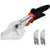GARTOL 45-135&deg; Adjustable Miter Shears, Quarter Round Cutter for PVC &amp; Trim | A portable, dust-free alternative to bulky saws. Delivers instant, precise angle cuts to save time and skip the guesswork