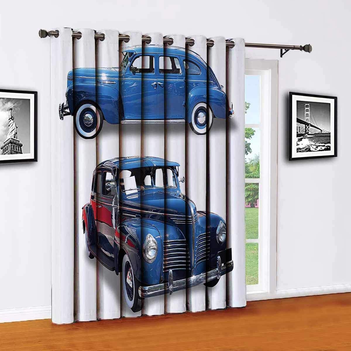 Toopeek Old Car Decorations polyester blackout curtains,Picture of Old
