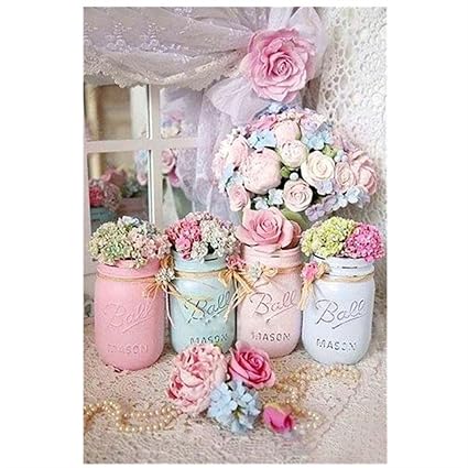 Mode Blume Pflanze Diamantmalerei 5D Diy Diamond Painting Embroidery Cross Craft Stitch Home Decor Art Wandbild Wandbilder Di